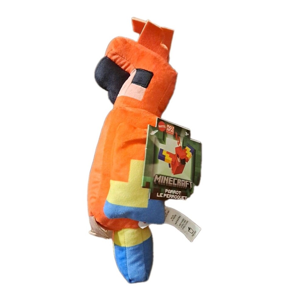 MINECRAFT GAME 8" PARROT Tameable Passive Mob Plush Bird Toy Doll 2025 New